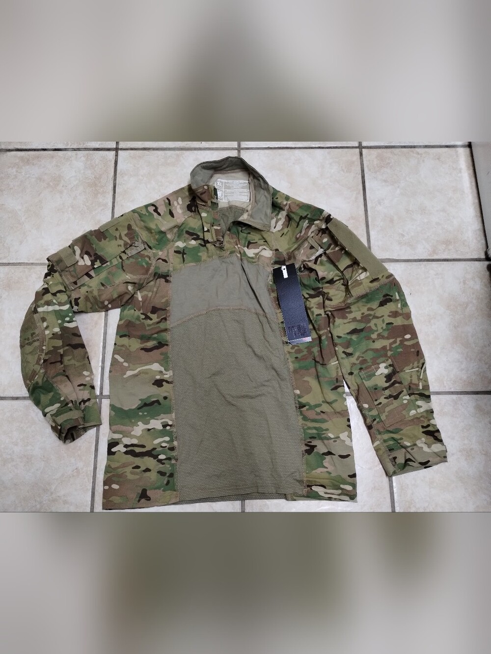 USGI Army Combat Shirt XL Multicam OCP Massif Zip Neck Crye Style G3 FR Rated